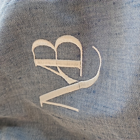 VINTAGE MALENE BIRGER FRINGED LINEN BLEND  BLAZER - Picture 13 of 16